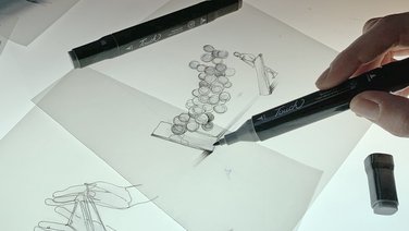 VISUELL Kommunikationsdesign: Illustrationen werden gezeichnet