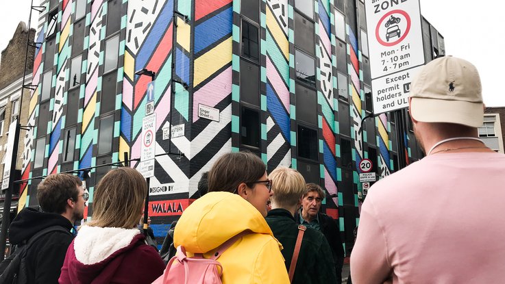 VISUELL Blogbeitrag: Weiterbildung London: Street Art an einer Hauswand