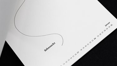 VISUELL Blogbeitrag: VISUELL-Kalender 2021: Monatsseite Januar– Aufschrift: Sehnsucht